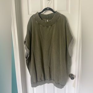 Free People Sweatshirt Tunic Top / Size L